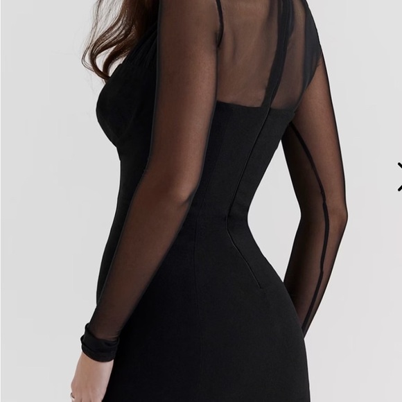 House of CB Black Long Sleeve Dress - Picture 2 of 10